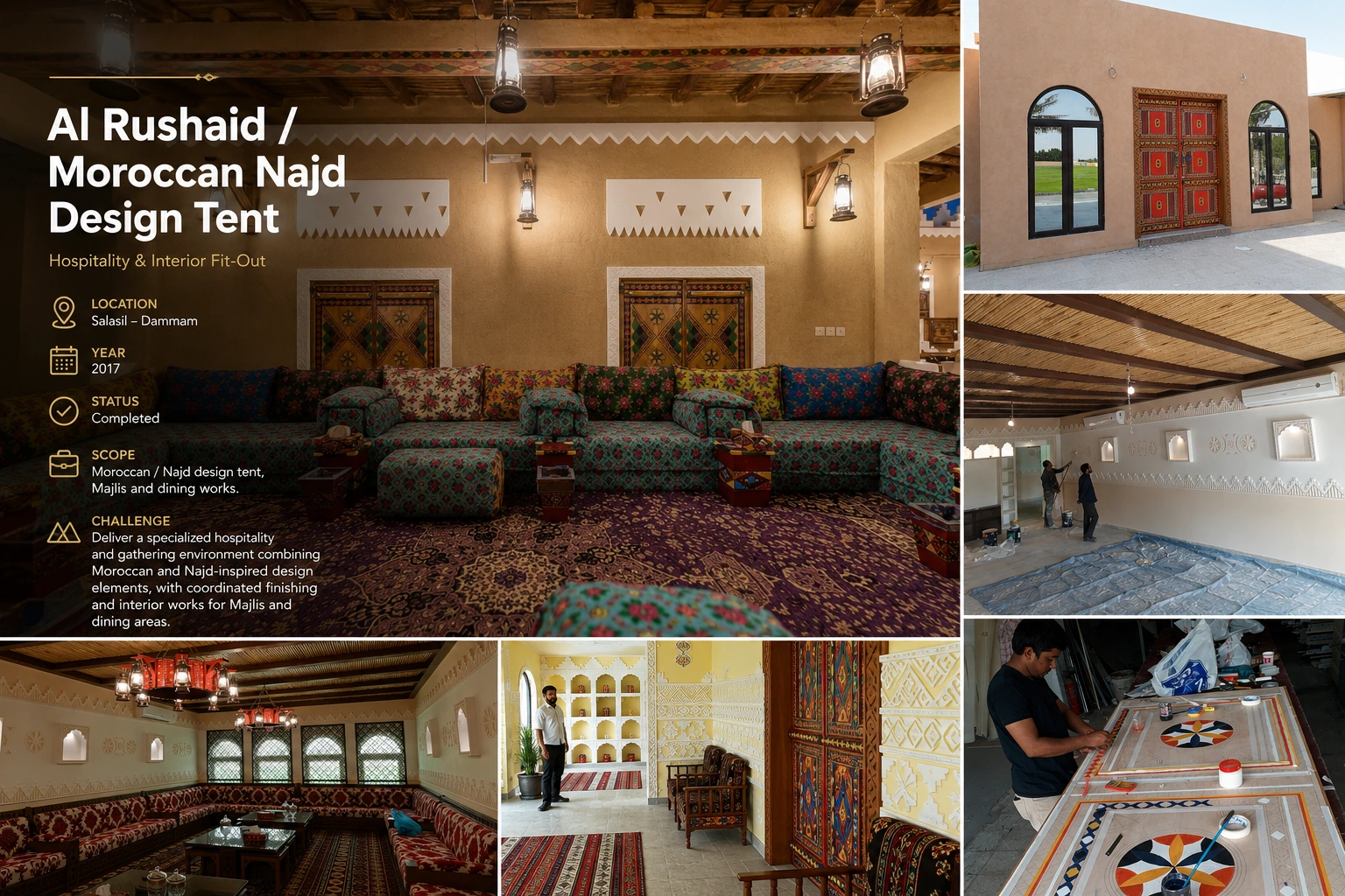 Al Rushaid / Moroccan Najd Design Tent project photo 13